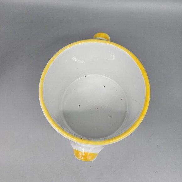 Handmade Crock ITALY Clay Pottery Stoneware Applied Handles Hand Painted EUC - Picture 5 of 8